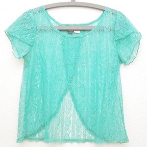 Love On a Hanger open back lace top